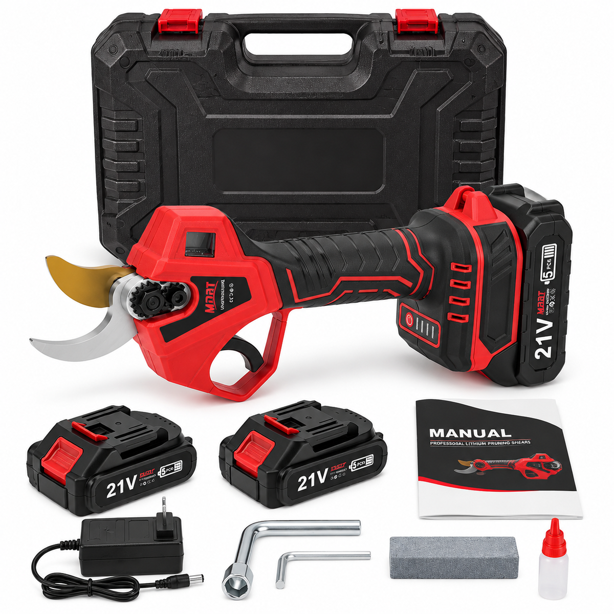 21V Cordless Electric Pruning Shears Kit